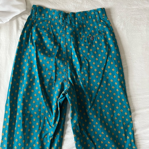 Michel Sport Teal High Waisted Pants - Picture 2 of 5